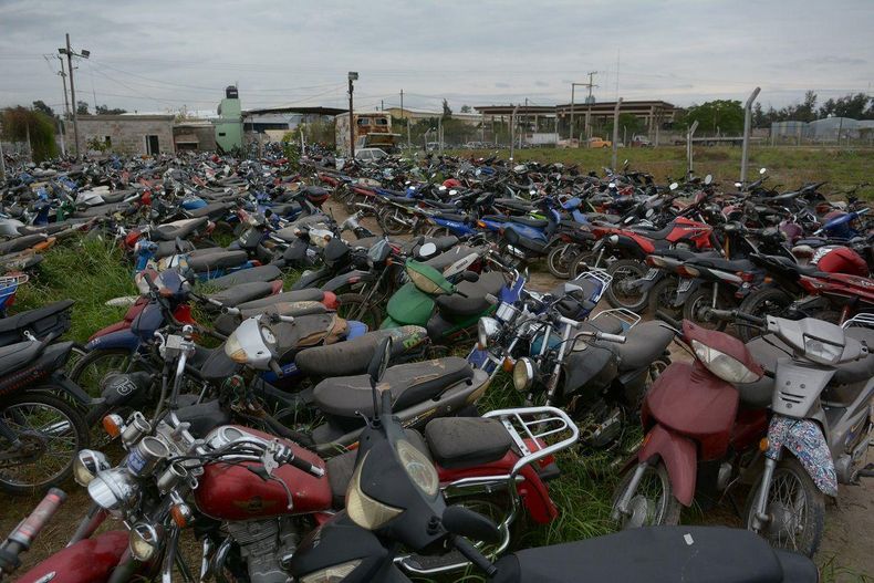 La moto fue secuestrada en abril de 2018.