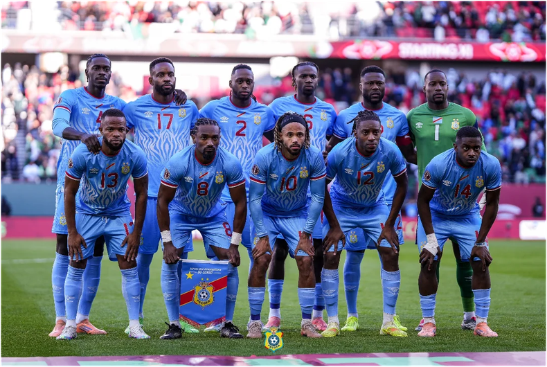 La Selección de RD Congo en la última Copa Africana de Naciones.