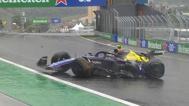 Franco Colapinto abandonó una carrera por primera vez en la Fórmula 1.
