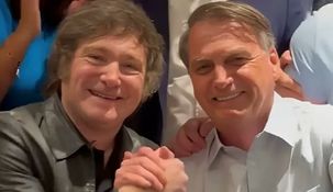 Javier Milei y Jair Bolsonaro. Javier Milei y Jair Bolsonaro.