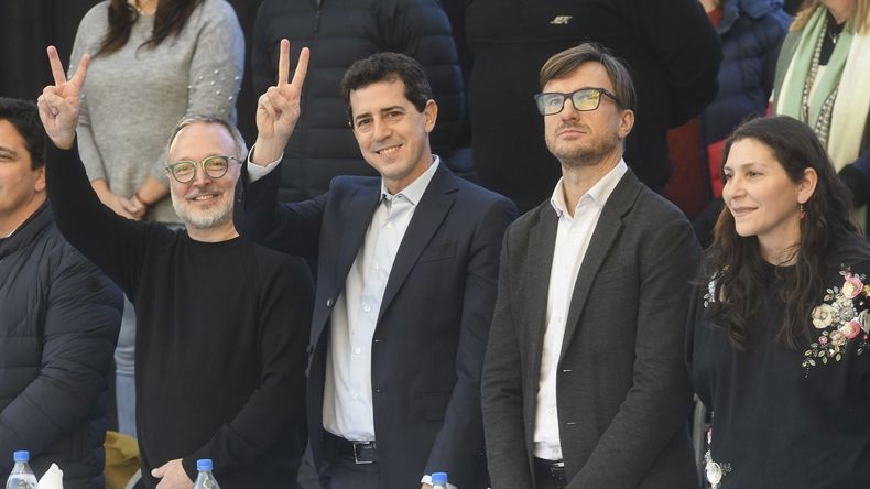 Martín Sabbatella, Wado de Pedro y Lucas Ghi.