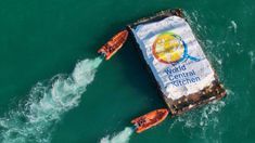 Gaza recibio 200 toneladas de víveres por mar mientras se espera por una tregua entre Israel y Hamás Gaza recibio 200 toneladas de víveres por mar mientras se espera por una tregua entre Israel y Hamás