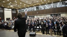 Javier Milei recibió un premio en Nueva York, en la escuela judía privada Yeshiva Darchei Torah.