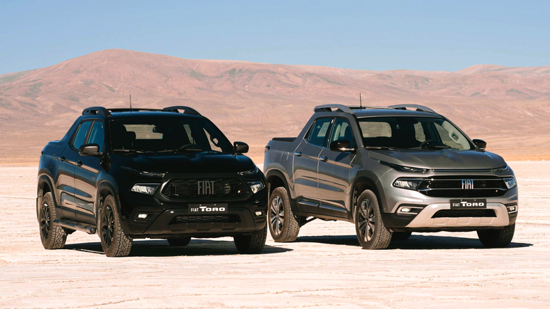 Así lucen las versiones de la actual Fiat Toro.