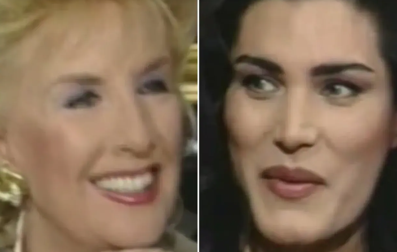 Cris Miró en la mesa de Mirtha.