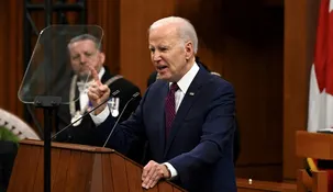 Joe Biden cometió un insólito error ante el partamento canadiense.&nbsp;