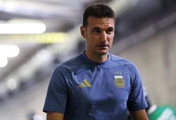 Lionel Scaloni y su reacción ante el gol de Alexis Mac Allister.&nbsp;