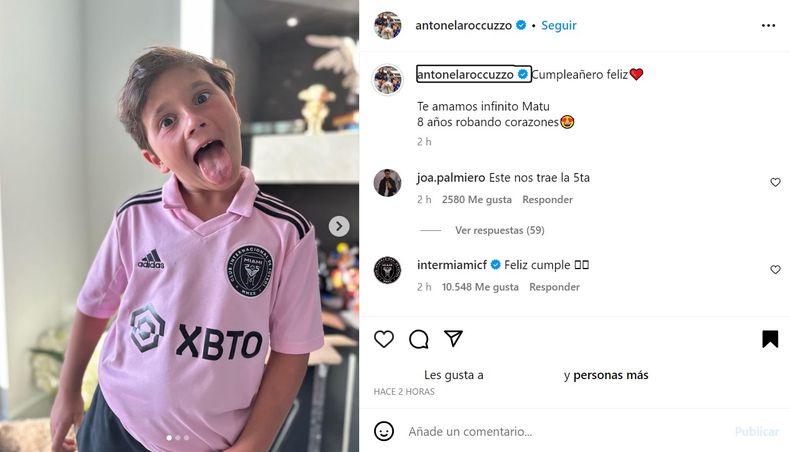 Sweet Post By Antonela Rocuzzo To Celebrate Mateo Messi'S Birthday