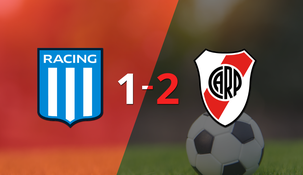 Con doblete de Miguel Ángel Borja, River Plate derrotó a Racing Club