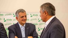 El CEO de YPF, Horacio Marín, junto al gobernador de Neuquén, Rolando Figueroa. El CEO de YPF, Horacio Marín, junto al gobernador de Neuquén, Rolando Figueroa.