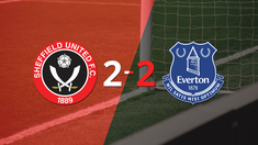 vibrante 2-2 entre sheffield united y everton