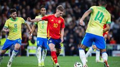 Dani Olmo marcó uno de los goles de España a Brasil. Dani Olmo marcó uno de los goles de España a Brasil.