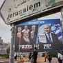 Cartel electoral del Likud, liderado por Benjamín Netanyahu.