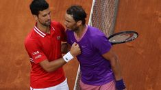 Novak Djokovic y Rafael Nadal. Novak Djokovic y Rafael Nadal.