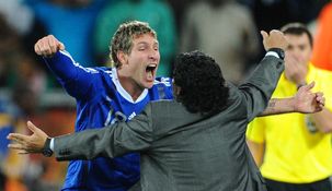 Martín Palermo y Diego Maradona: una historia de amor.
