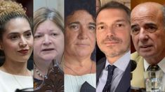 Lourdes Arrieta, Alida Ferreyra, María Fernanda Araujo, Guillermo Montenegro y Beltrán Benedit