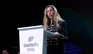 Karina Milei en Rosario, Santa Fe.