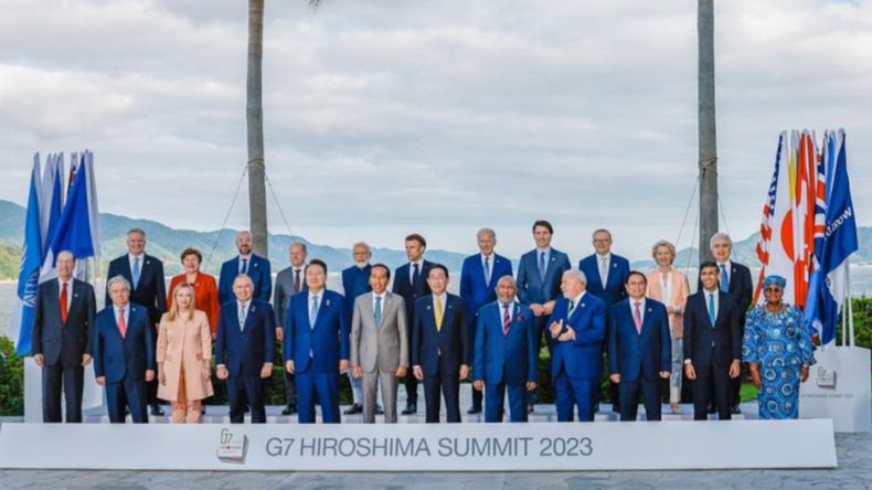 El G7 reunido en Japón.