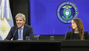Luis Caputo brindó una conferencia de prensa.