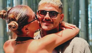 El futbolista y la actriz compartieron en redes sociales un carrusel de fotos relajado en el campo.