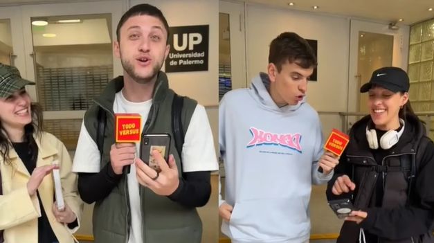 Estos influencers fueron a una universidad de Argentina a preguntar cuánta plata llevaban los estudiantes y se volvieron viral.