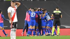 Los jugadores del Matador celebran el 2-1. Los jugadores del Matador celebran el 2-1.