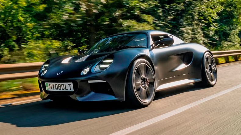 El Lotus Elise eléctrico con el que se realizó la prueba.