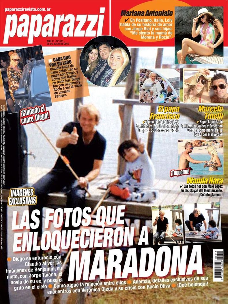 Las Fotos Que Enfurecieron A Maradona El Novio De Villafa E Con Benjam N