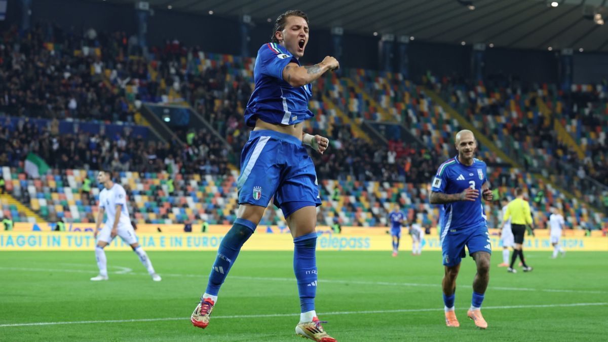 Gracias a un argentino, Italia se salvó del papelón: goleó a Israel y aseguró el repechaje para el Mundial 2026