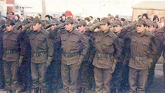 Soldados argentinos integrantes del Teatro de Operaciones del Atlántico Sur (TOAS). Soldados argentinos integrantes del Teatro de Operaciones del Atlántico Sur (TOAS).