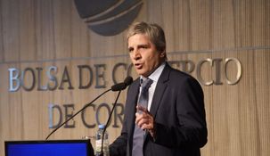 Luis Caputo en la Bolsa de Comercio de Córdoba.&nbsp;
