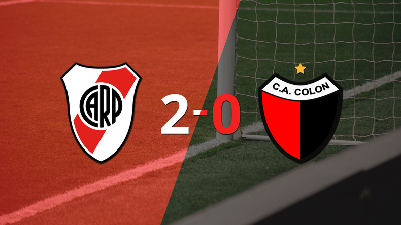 River Plate derrotó 2-0 en casa a Colón