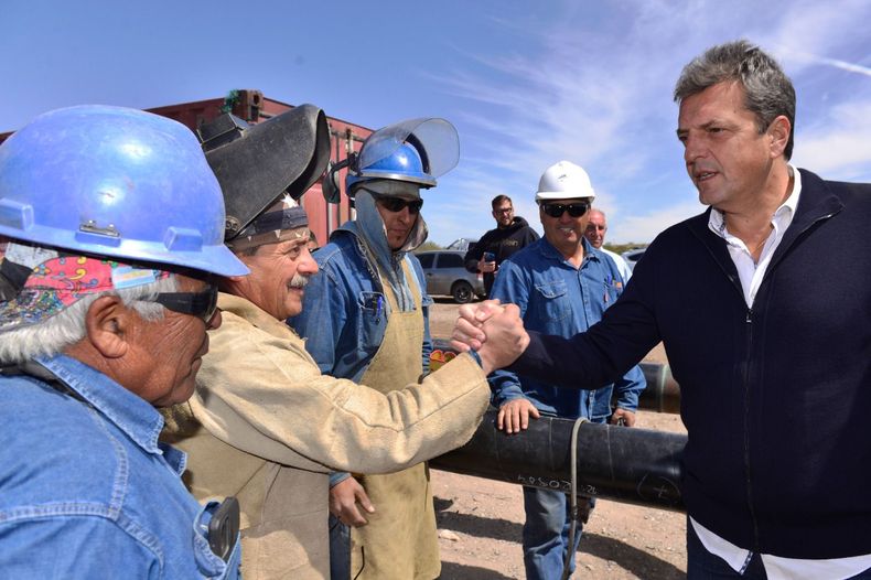 Massa visitó la provincia de Mendoza.