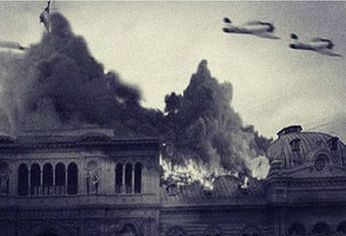 El bombardeo en Plaza de Mayo.