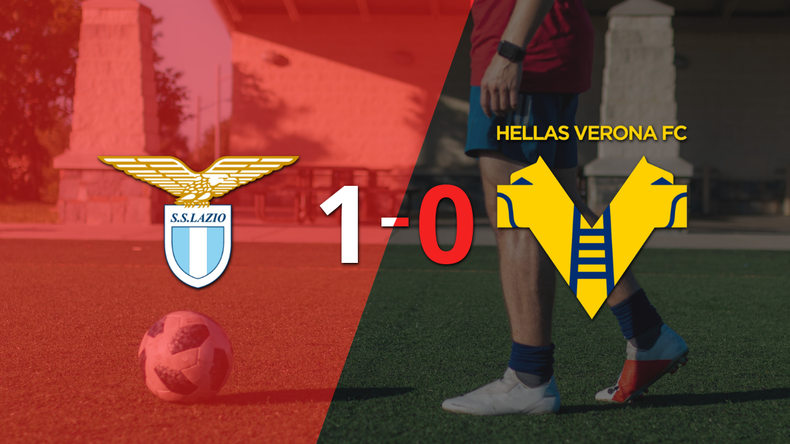 Con un solo gol, Lazio derrotó a Hellas Verona en el estadio Stadio Olimpico