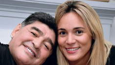 La expareja de Maradona se mostró emocionada con el recuerdo del Diez.