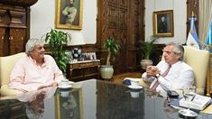 El Presidente reunido con Sergio Romero, representante de la UDA.&nbsp;