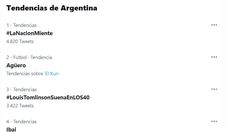 #LaNaciónMiente se convirtió en tendencia número 1. #LaNaciónMiente se convirtió en tendencia número 1.