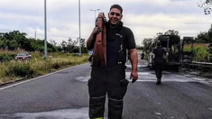 El bombero que murió atropellado se llamaba Matías Di Paolo. El bombero que murió atropellado se llamaba Matías Di Paolo.