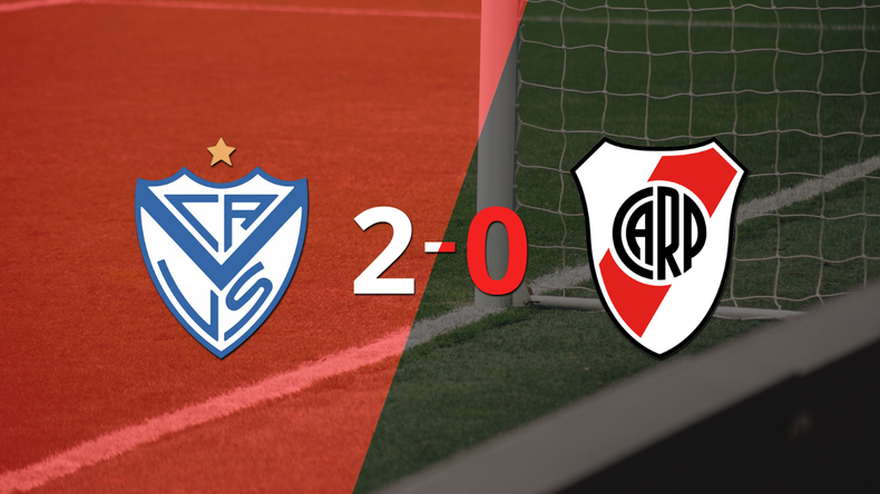 Vélez derrotó 2-0 en casa a River Plate