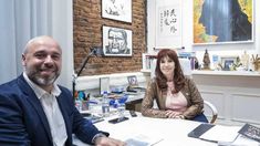 Cristina Kirchner junto a Martín “Tincho” Ascúa.