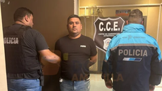 Quiñones fue trasladado a la Jefatura Departamental La Matanza por infracción a la Ley de drogas. &nbsp;