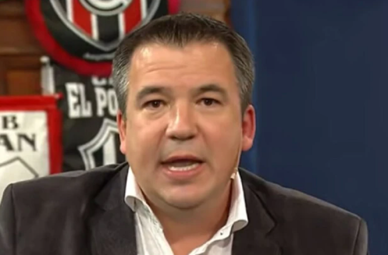 Recondo tuvo que relatar el comienzo del partido entre Huracán y Argentinos Jrs por 6 minutos.