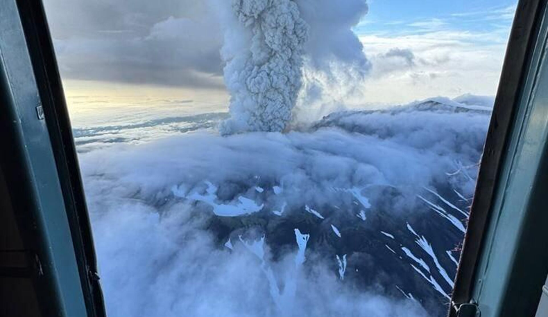 El volcán Krasheninnikov estaba inactivo desde 1550.