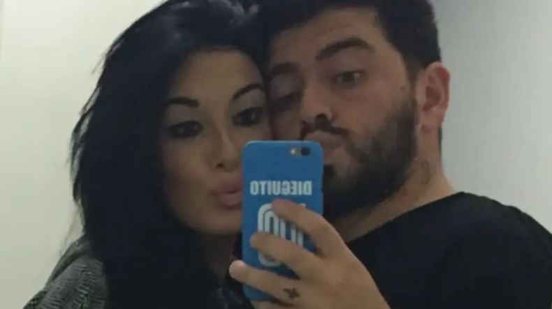 Diego Jr y Nunzia Pennino cuando tuvieron a su primogénito Diego Matías.