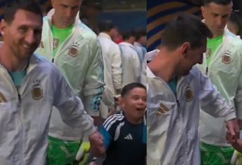 La tierna respuesta de Lionel Messi a un niño que le dijo Te amo.&nbsp;