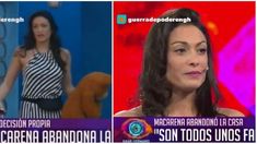 Macarena Pérez abandonó la casa en plena gala: Igual no me despidan, son todos unos falsos Macarena Pérez abandonó la casa en plena gala: Igual no me despidan, son todos unos falsos