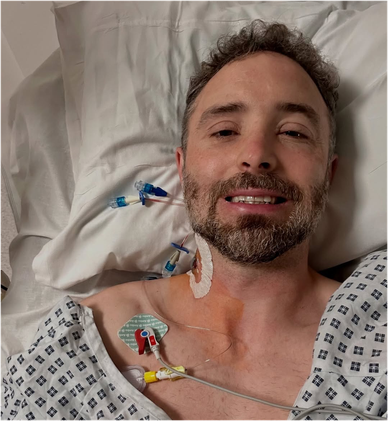 El corredor británico durante su recuperación.