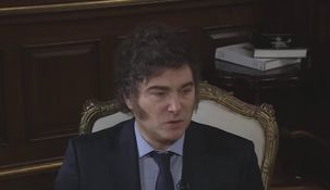 Javier Milei en su despacho de Casa Rosada.