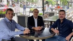 Massa junto al embajador Jorge Argüello y el ministro Matías Lammens. Massa junto al embajador Jorge Argüello y el ministro Matías Lammens.